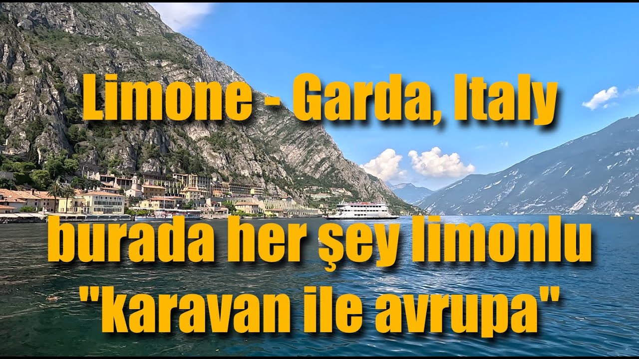 Bu kasabada herşey limonlu, Limone, İtalya / Everything in this town is lemon. Limone Garda Italy