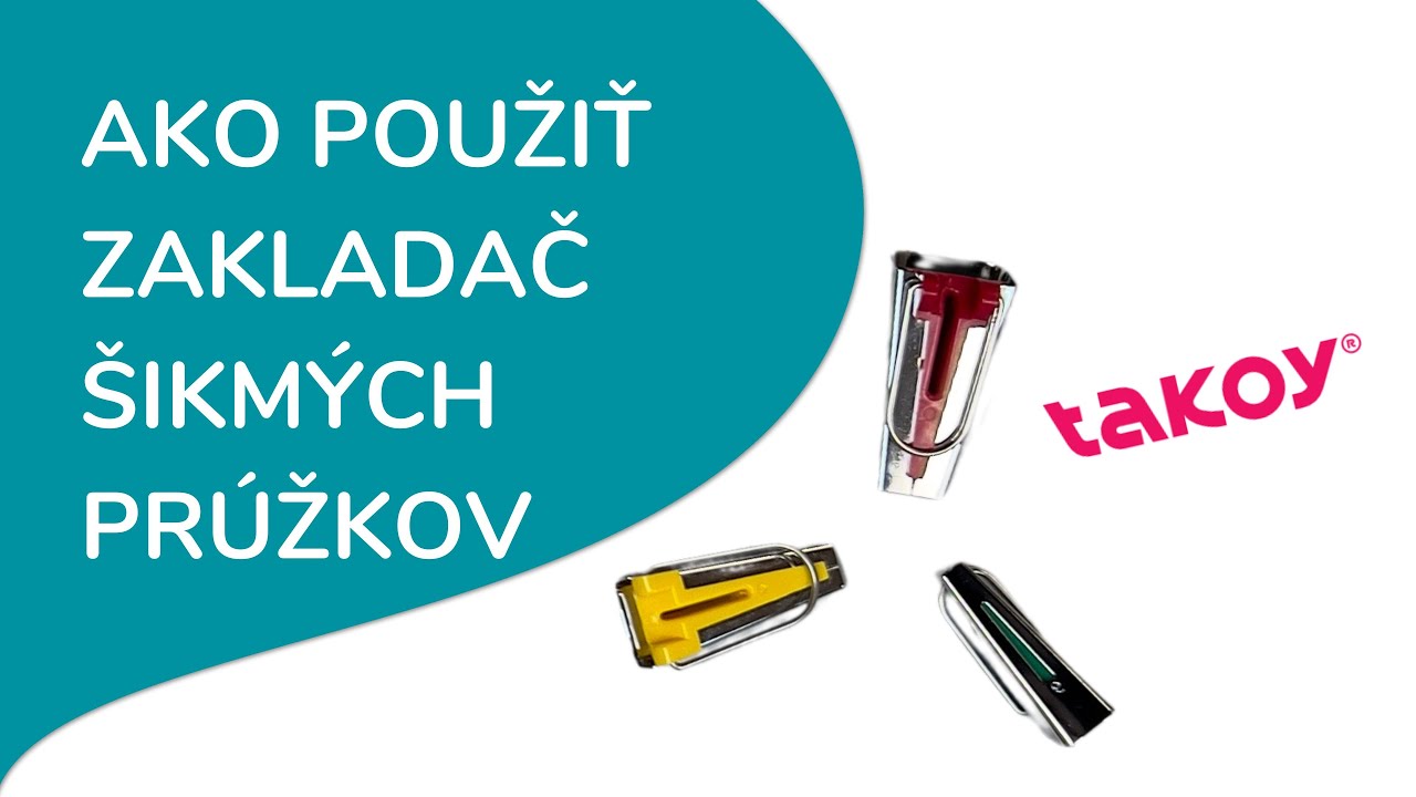⍔ AKO POUŽIŤ ZAKLADAČ ŠIKMÝCH PRÚŽKOV │ @TakoySK