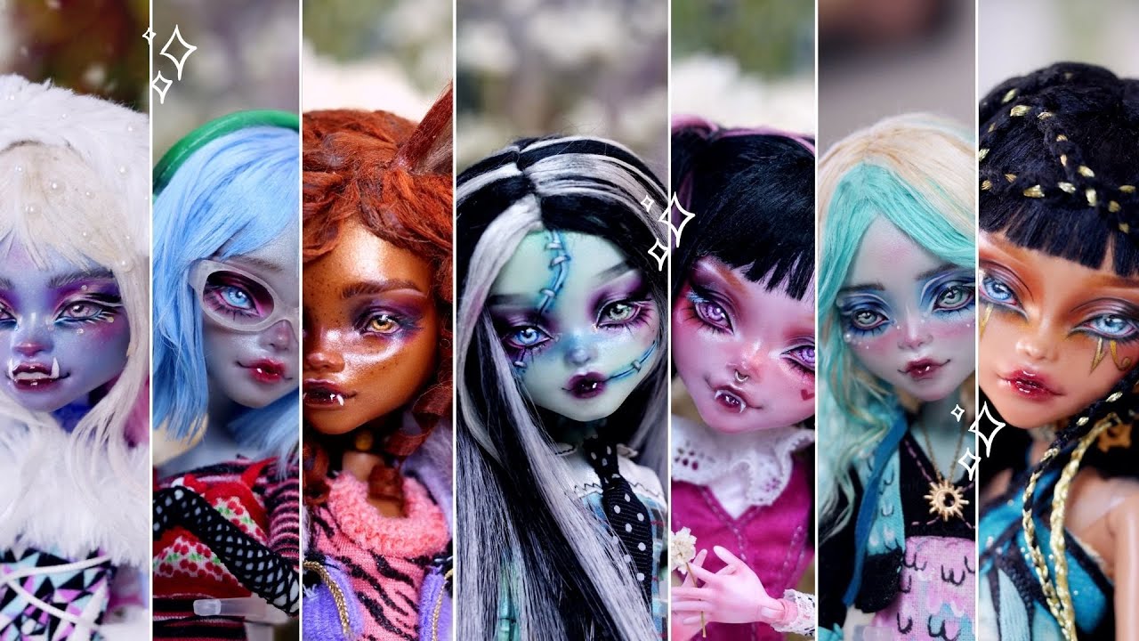 Revamping Monster high [relaxing] | Custom Doll Repaint | Challenges and Changes | etellan
