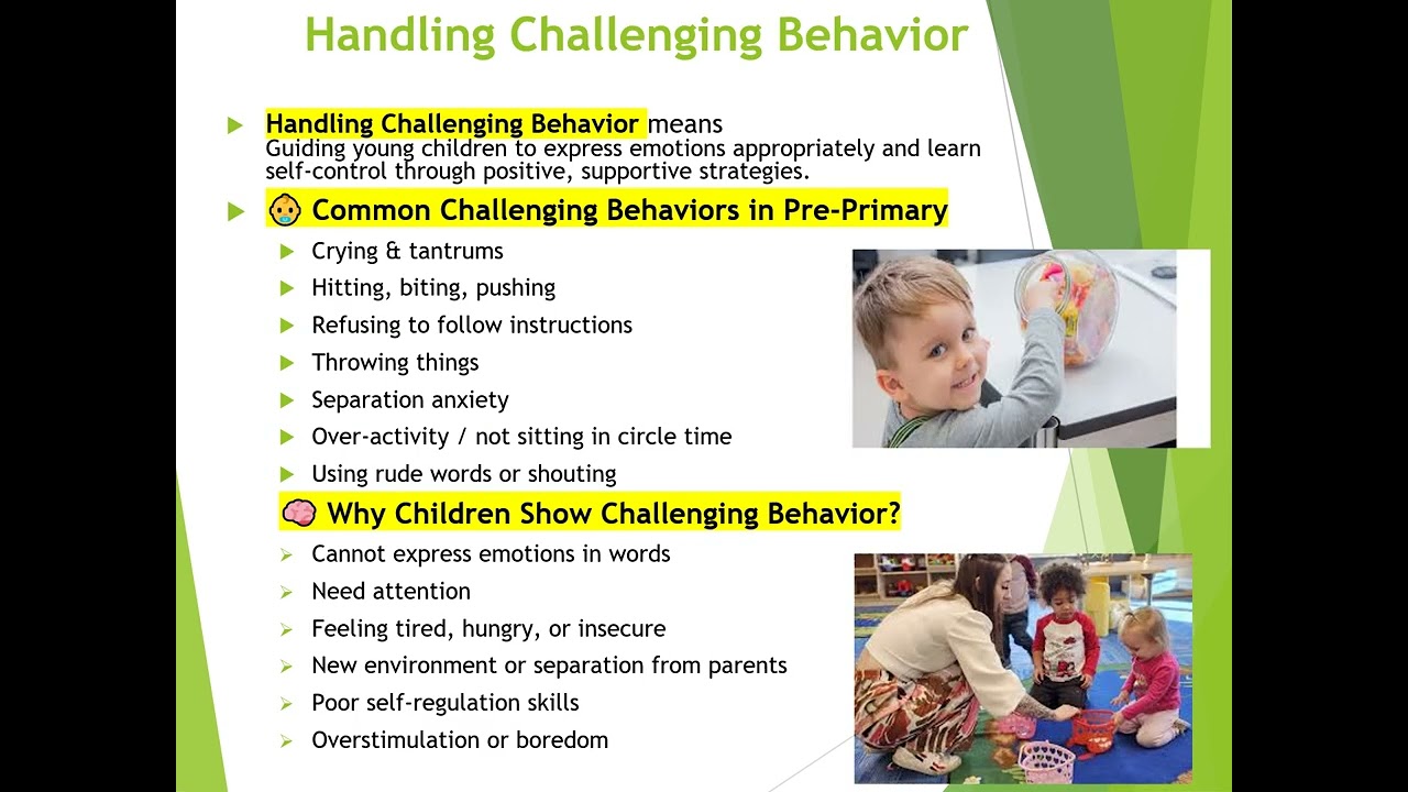V6  Classroom Management Pre Primary A3IBEducation