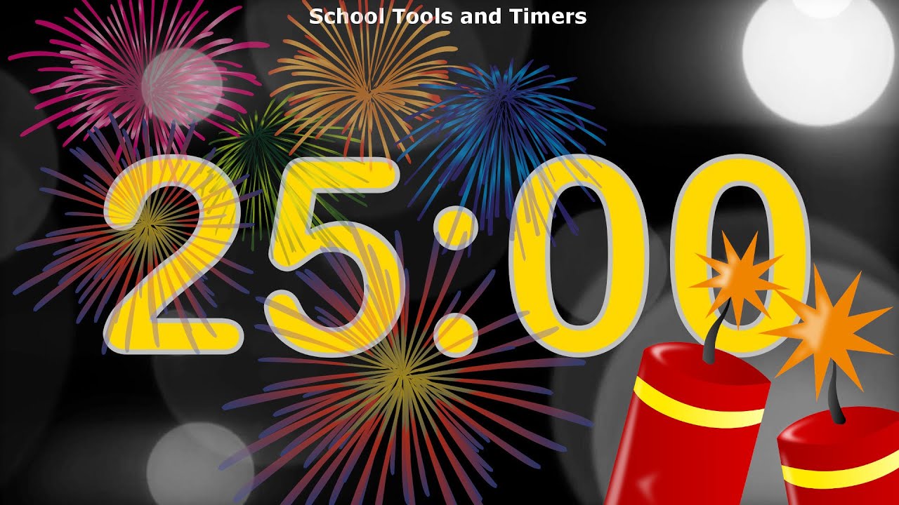25 Minute Countdown Timer - New Year's Eve! 🎉🧨✨
