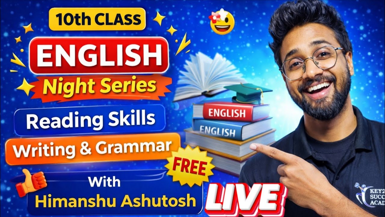 Class 10 English Grammar & Writing Skills Marathon | Night Series LIVE 🔴 | Key2 Success Academy