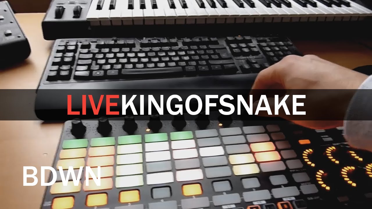 Live Techno #2 (King of Snake) @ Akai APC40 mk2, Ableton Live - BDWN