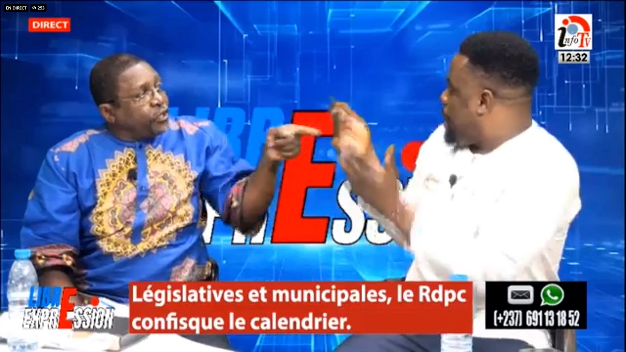 Une bagarre sur le plateau de Parfait Ayissi; Dieudonné Chi Vs Elimbi Lobe/Libre Expression du 15 02