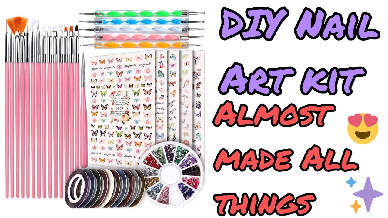 diy nail art kit | how to make nail art kit at home | made almost all things | DpCi Crafts
