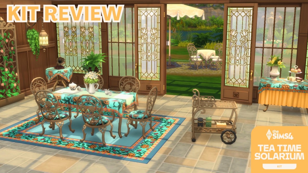 The Sims 4 Tea Time Solarium Kit Review