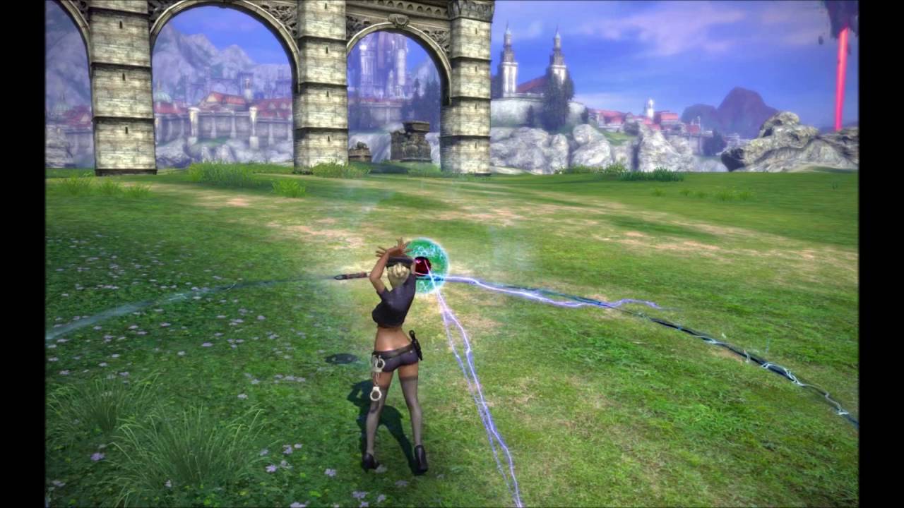 TERA - Human Female Sorcerer lvl 65 skill animations
