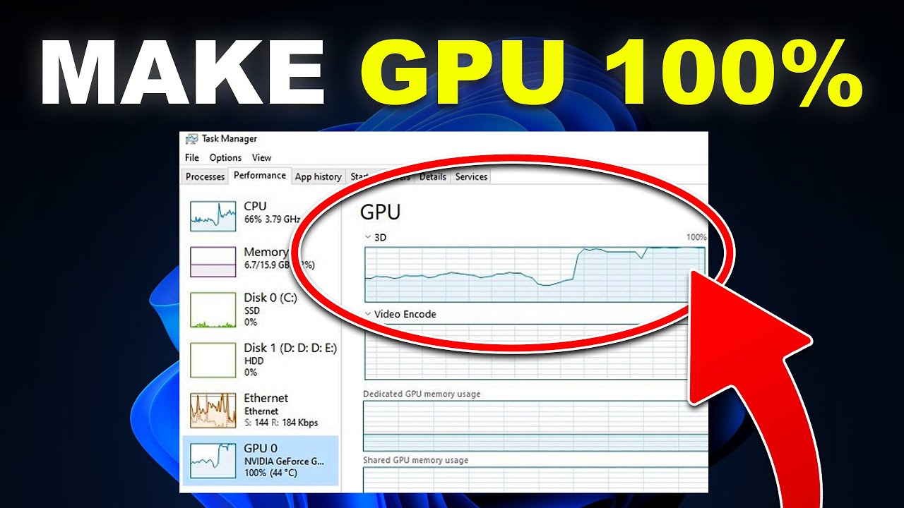 How to Maximize Your GPU Usage to 100% (EASY)