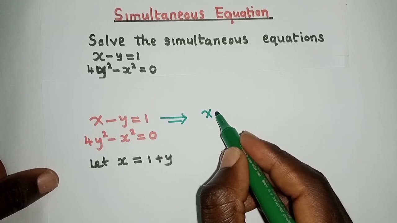 Simultaneous equation (Additional Mathematics)