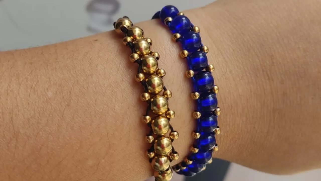 Elabora está sencilla pero muy bonita pulsera