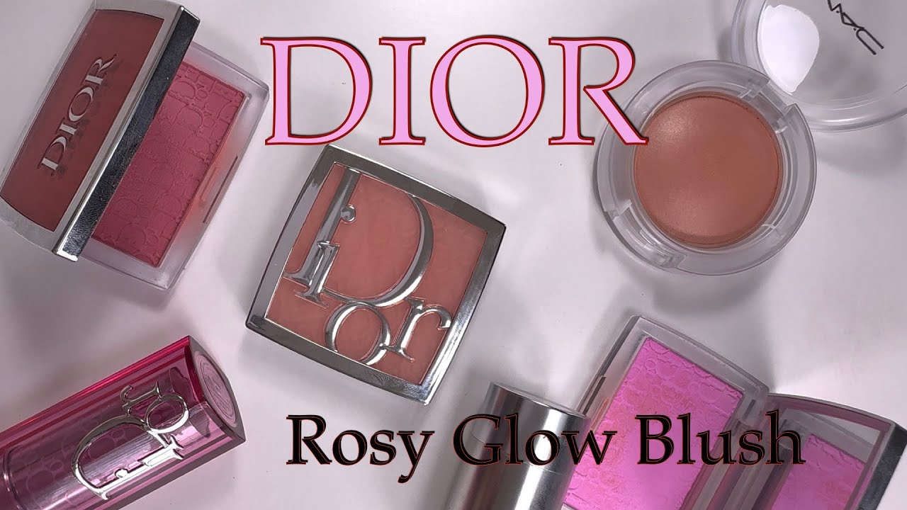 NEW Dior Rosy Glow Powder Blush Toffee | Comparisons to Mac, Dior | Ultra zoomed-in swatches