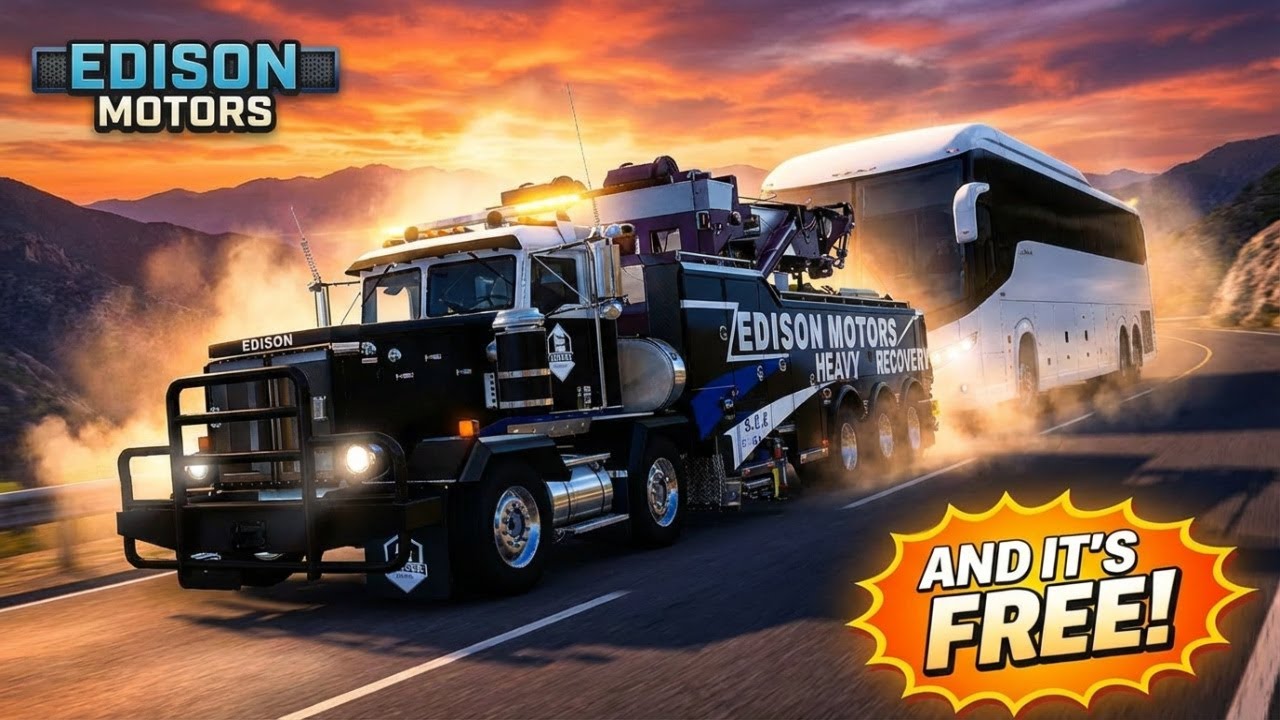 FREE MOD! 🚛 850 Moddings Edison Motors BDE Wrecker - Early Review & Download!