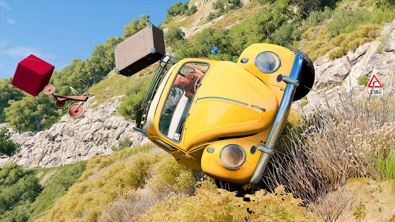 Cars vs Cliff Roads #72 - BeamNG DRIVE | SmashChan