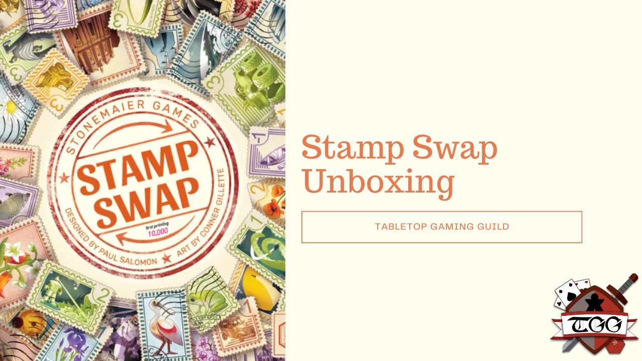 Stamp Swap Board Game Unboxing