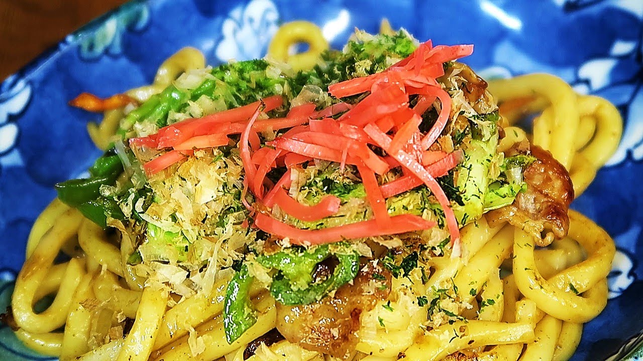 Рецепт ЯКИ УДОН. Японская жареная лапша. Японская кухня.