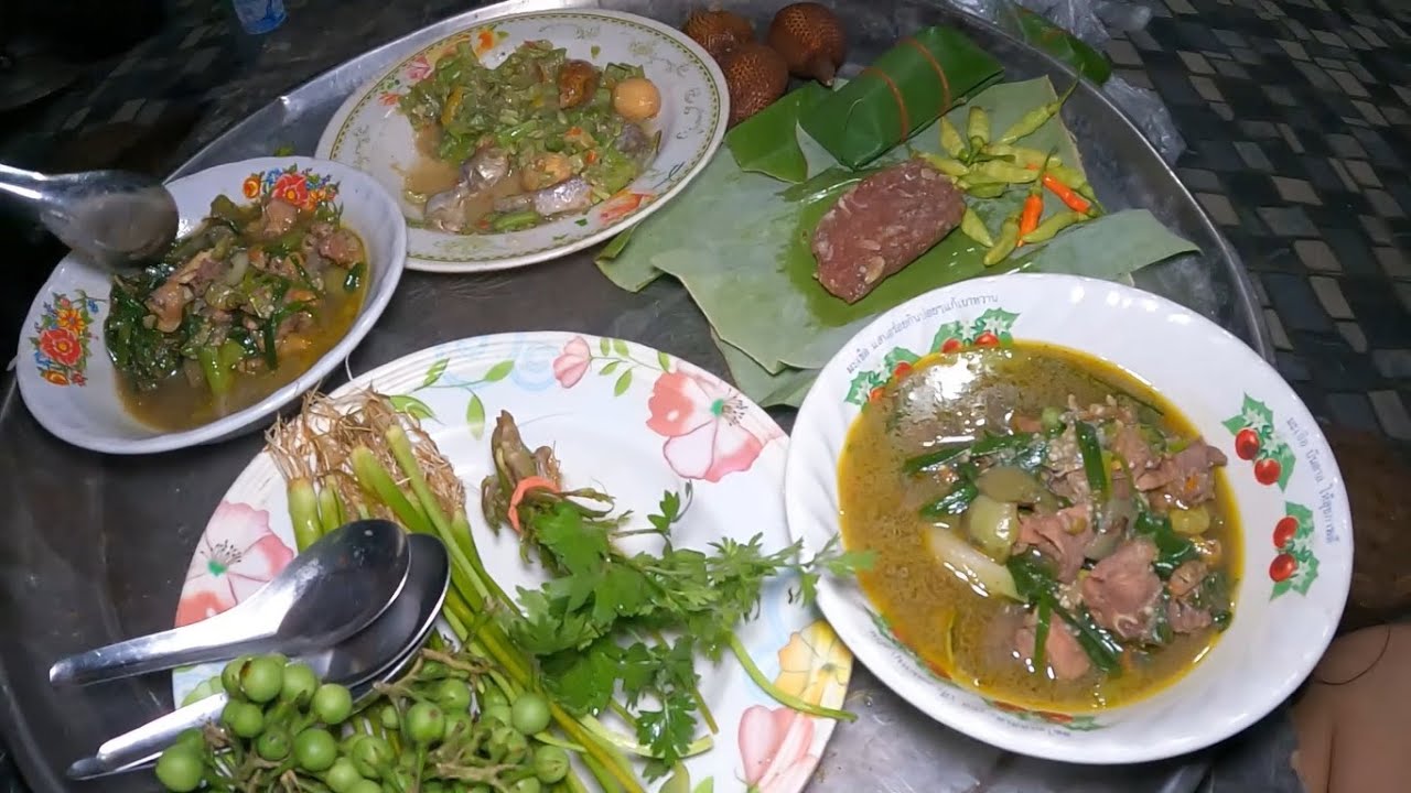 อ่อมไก่เหนียวมันๆ ส้มงัวห่อใหญ่ ตำถั่ว