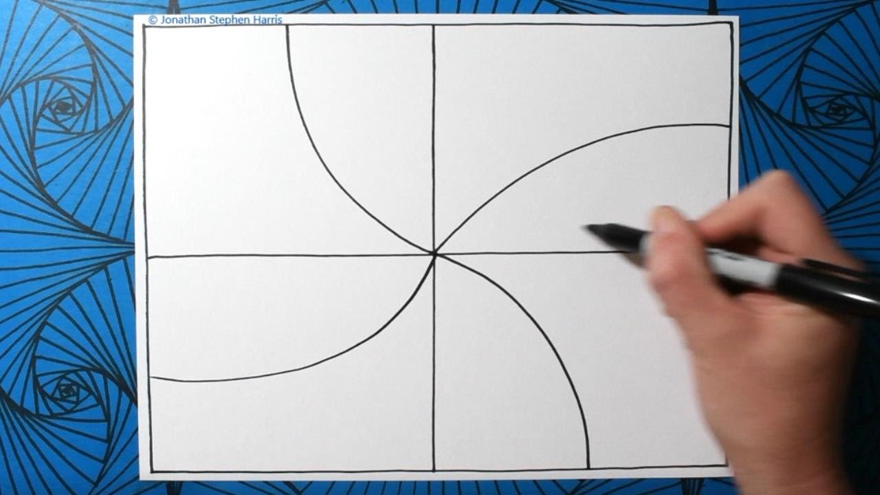 Breathtaking Windmill 3D Pattern / Relaxing Spiral Art Drawing / Optical Line Illusion #6