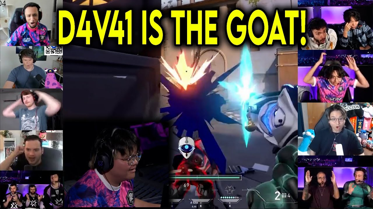 Valorant Streamers Reacts To PRX D4V41 Insane 1v2 CLUTCH Against Wolves In Masters Toronto