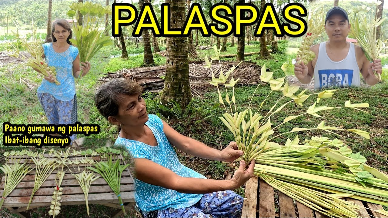 Paano gumawa ng palaspas gamit ang dahon ng niyog