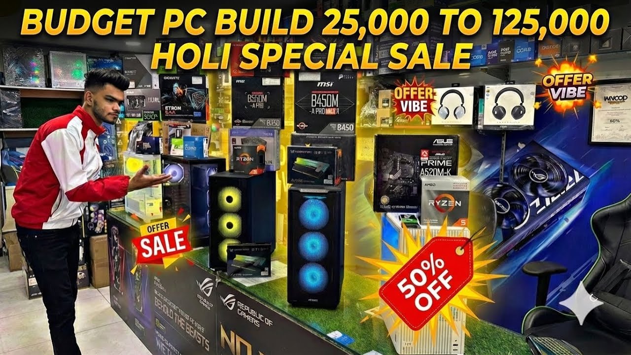 ₹20,000 Se ₹1,25,000 Tak 🔥 Holi Special Gaming PC Sale | Limited Time Offer 