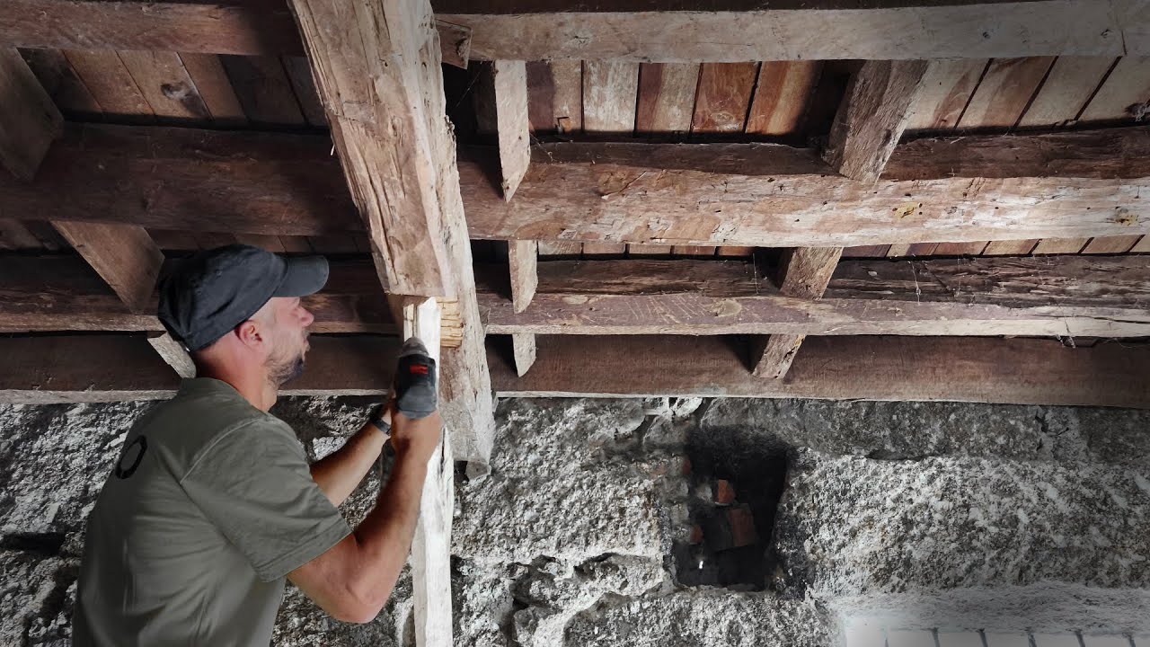 How We Repaired Our Rotten Wooden Floor Beams | DIY Home Renovation