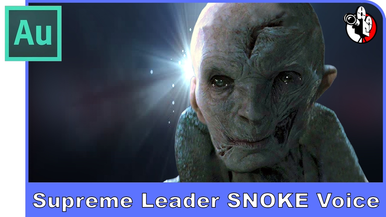 Adobe Audition Tutorial - Make Supreme Leader Snoke voice effect from Star Wars