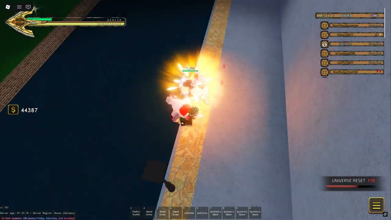 yba Literally beating a mih that jumped me while i have 0 skill point spent on my trees
