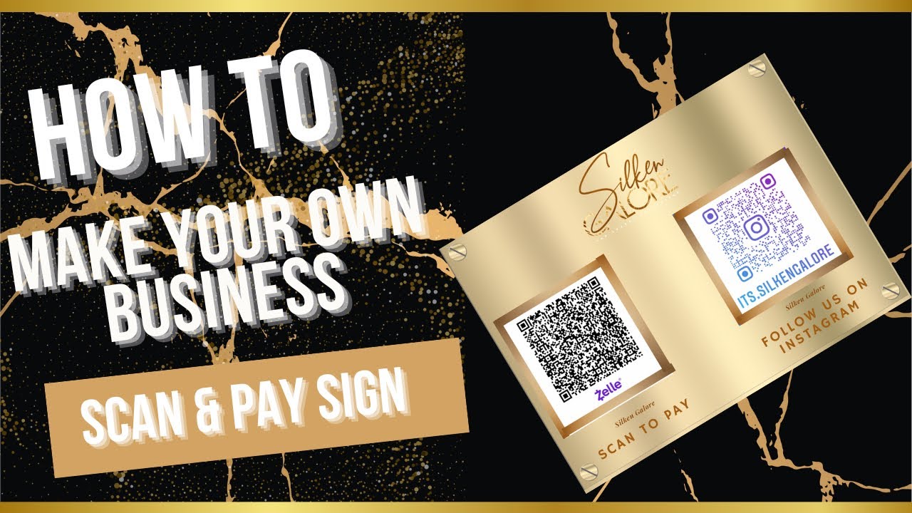ENTREPRENEURSHIP LIFE HACK| DIY + HOW TO MAKE YOUR OWN SCAN AND PAY SIGN || AFFORDABLE