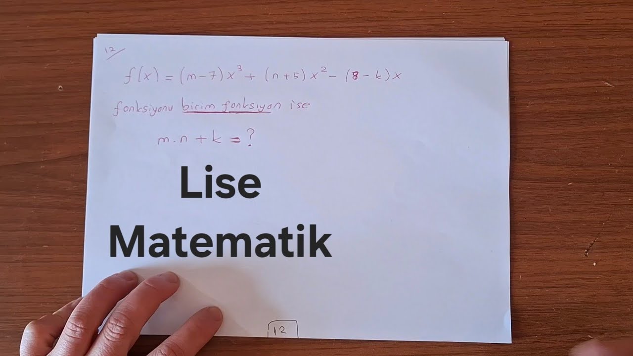 Fonksiyonlar 3 – Sorularla Konu Kavrama | Lise Matematik İsmail ŞABANOĞLU
