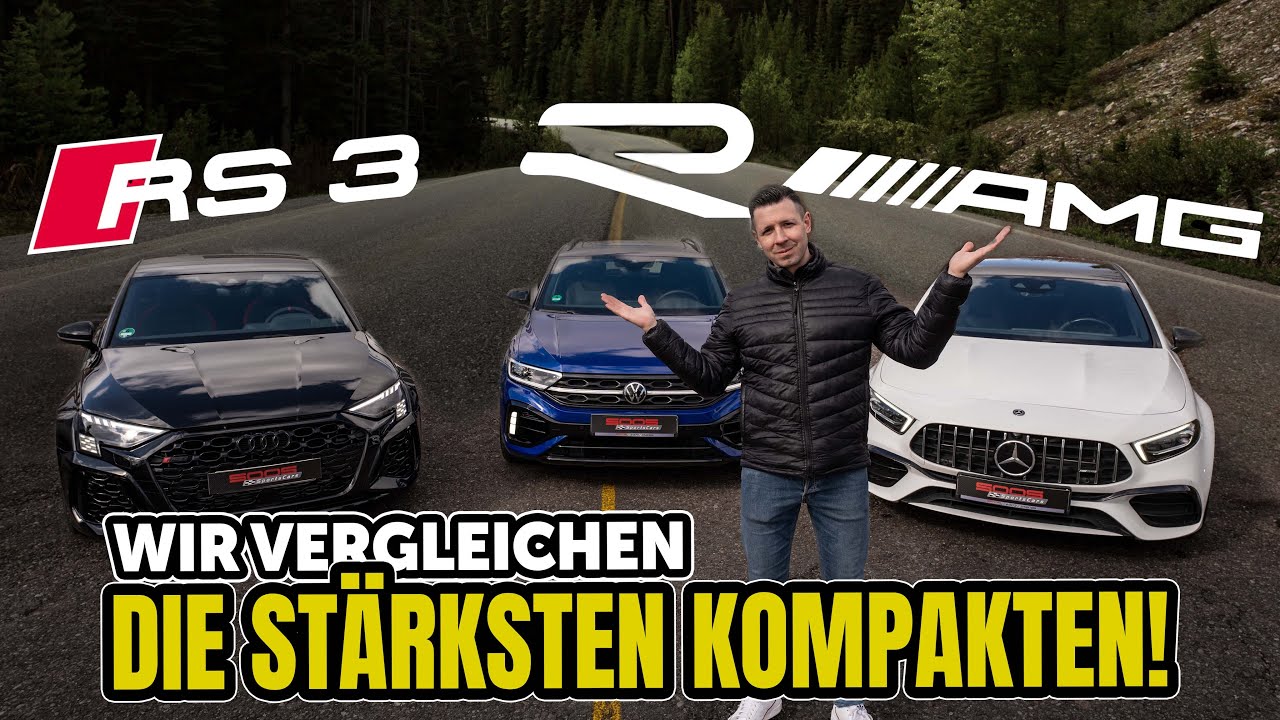 Hot Hatchback Vergleich! Wie schlagen sich RS3, A45s und T-Roc R im Alltag