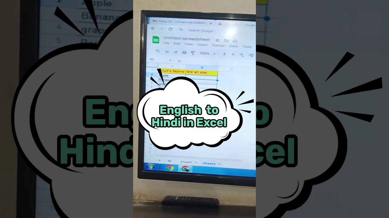 Google Translate in Excel #excel #google #computer
