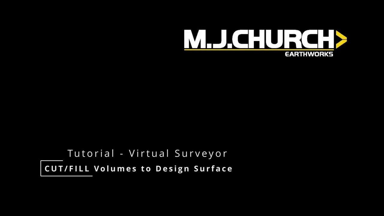 Virtual Surveyor - CUT FILL Volumes to Design