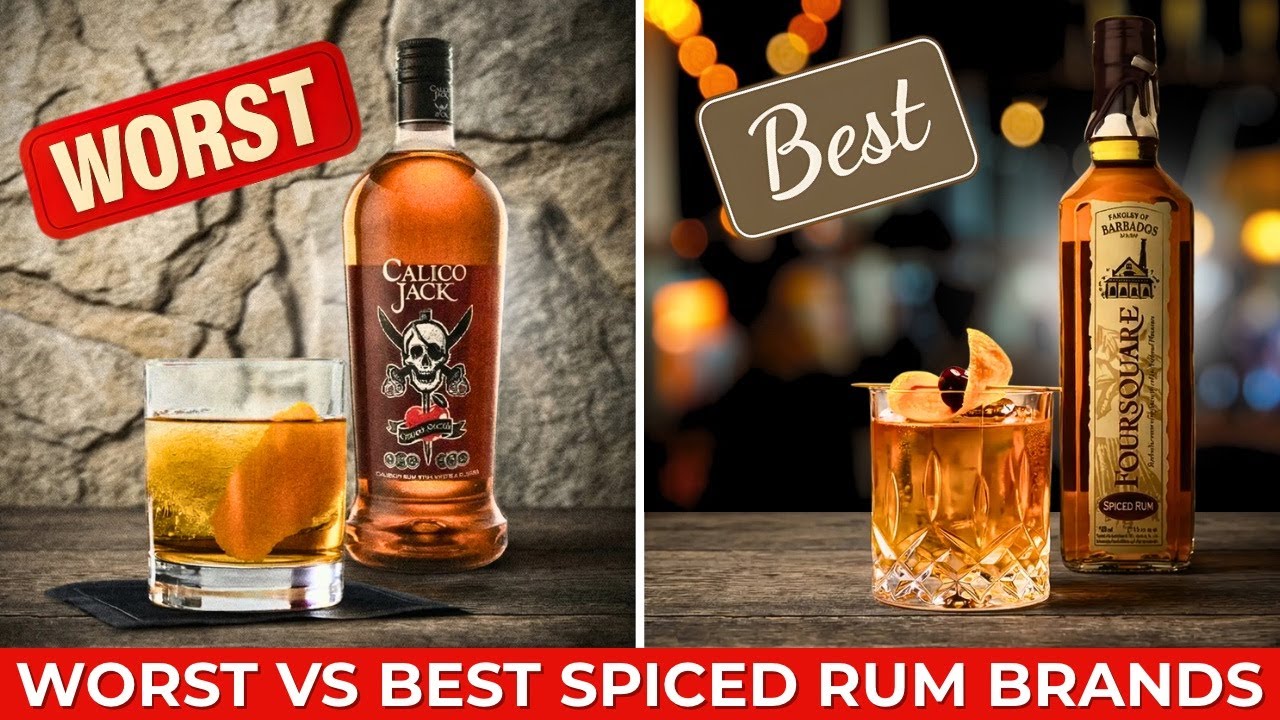 15 Famous Spiced Rum Brands Ranked from Worst to Best