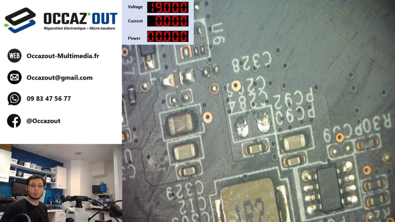 Pc portable Msi gamer en court circuit, petite astuce pour le trouver :)