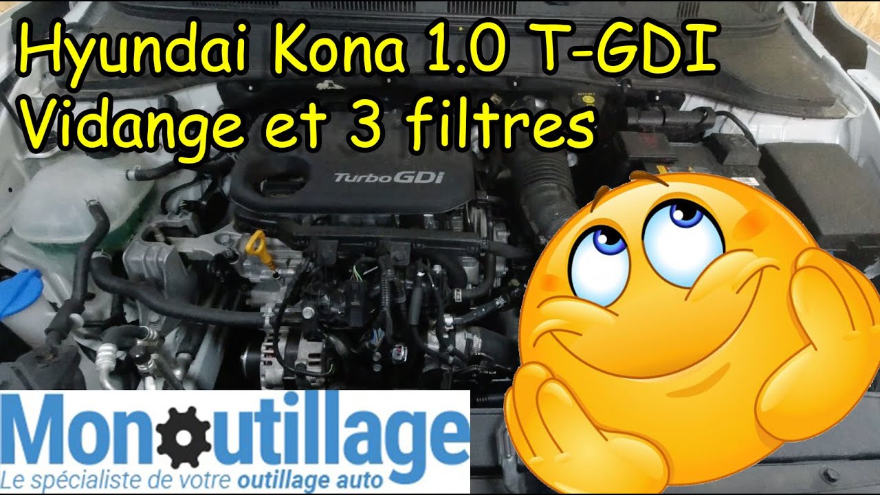[COMMENT FAIRE LA VIDANGE ET LES FILTRES SUR HYUNDAI KONA 1.0 T-GDI]