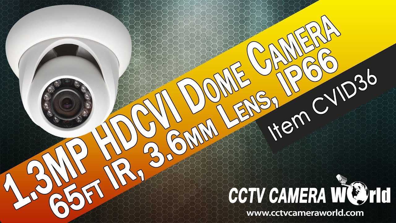 1.3MP HD-CVI Dome Camera 720P Night Vision