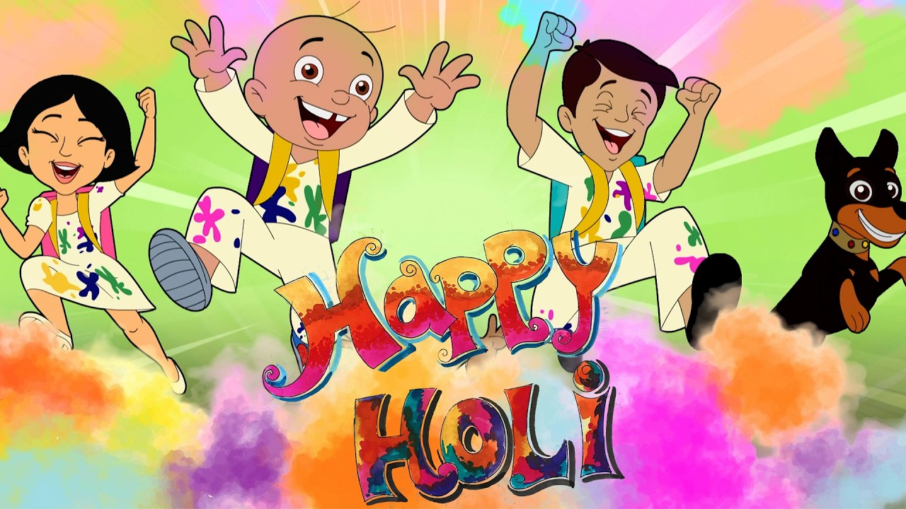 Mighty Raju - Holi Celebration in Aryanagar🎨| Cartoon Holi Special for Kids | Superhero Holi Cartoon
