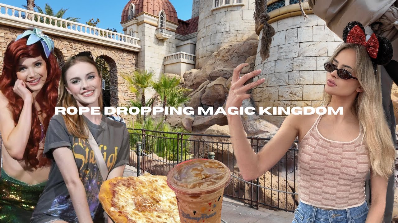 Rope Dropping Magic Kingdom | Meeting Ariel | Adventure Friends Calvacade | Eating at Pinocchio's