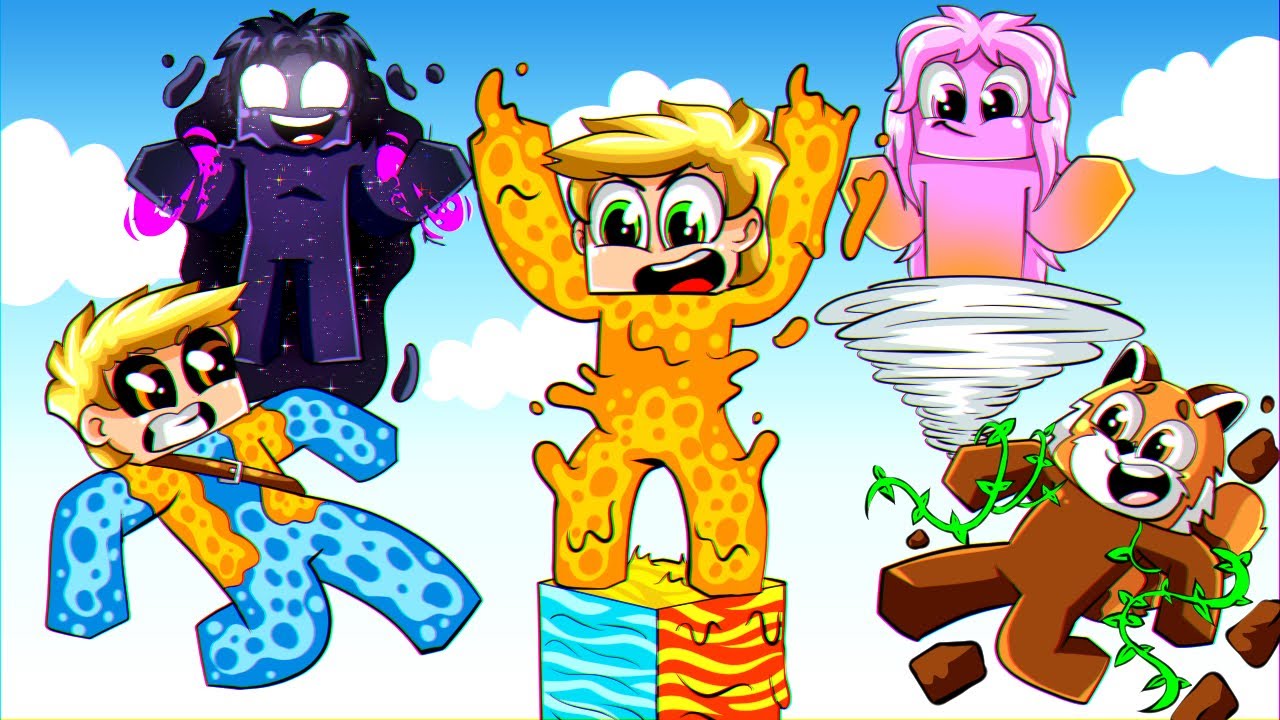 SOBREVIVENDO EM APENAS 1 BLOCO ELEMENTAL NO MINECRAFT