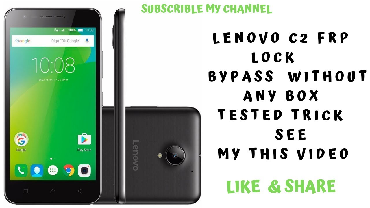 Lenovo  c2 frp lock bypass without any box