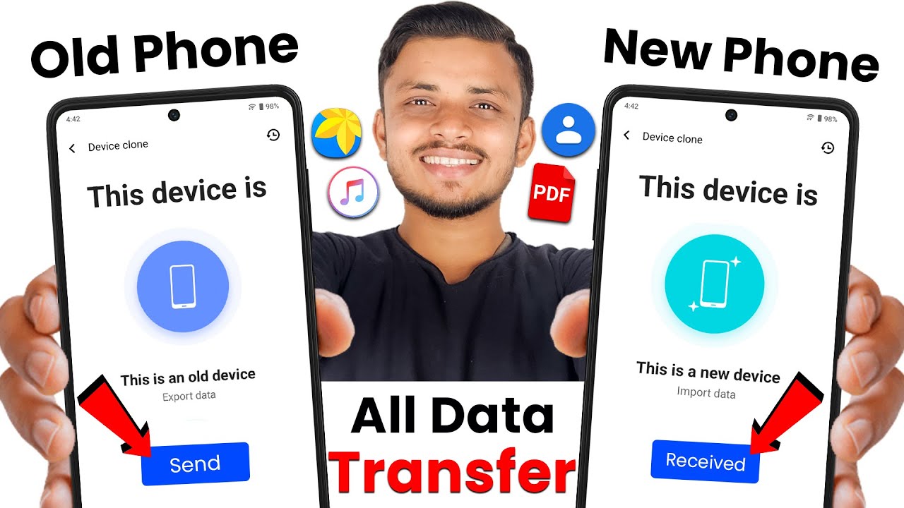 purane phone se new phone me data transfer kaise kare |Transfer all data from old phone to new phone