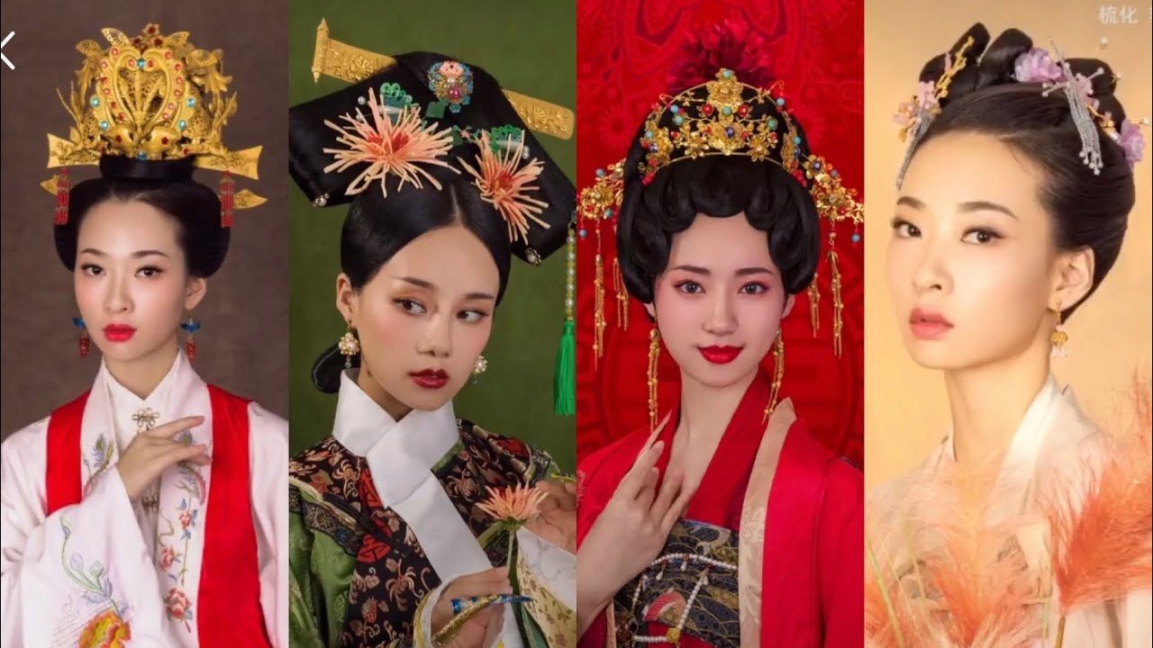 Top Amazing Chinese old traditional hairstyles tutorial look so beautiful and nice 👩🏼‍🦱