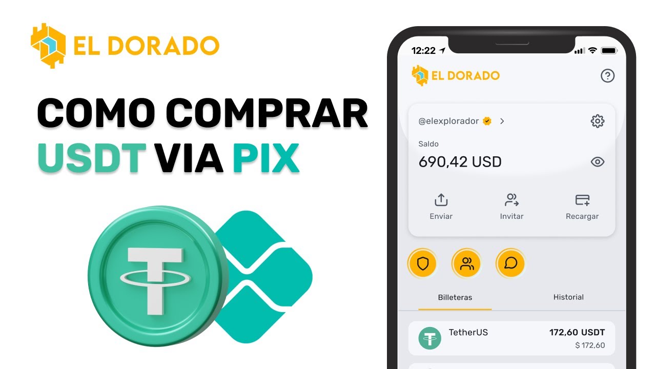 Como Comprar USDT com Reais via Pix na El Dorado P2P | Passo a Passo