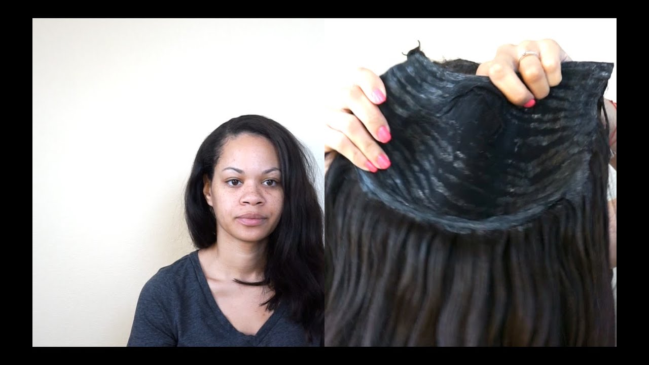 Turn your Quick weave into a U Part Wig!!! Safe glue removal