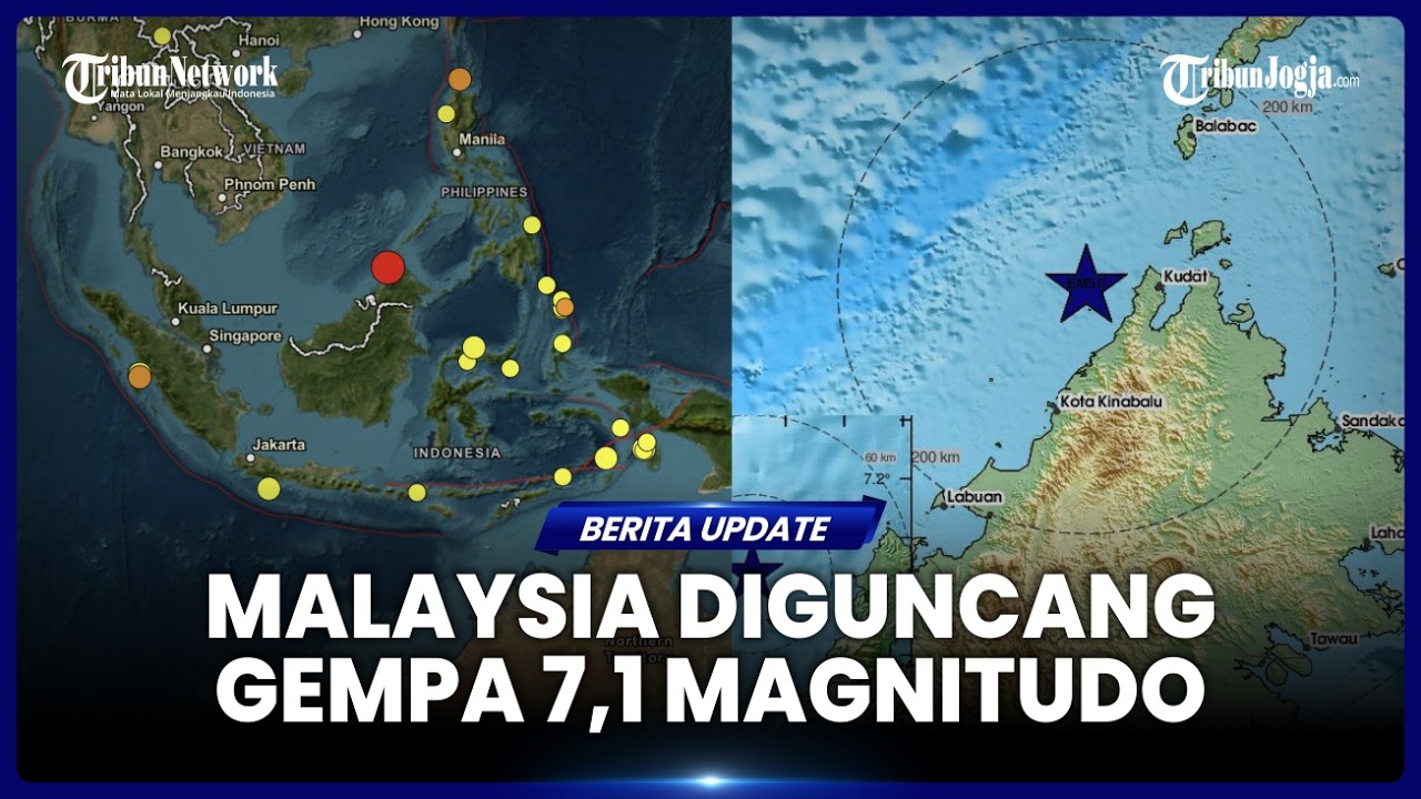 MALAYSIA DIGUNCANG GEMPA 7,1 MAGNITUDO, GETARANNYA TERASA HINGGA SINGAPURA