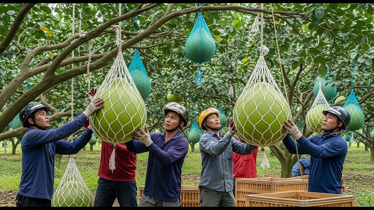 Giant Pomelo Harvest – Real Farming Like Never Before