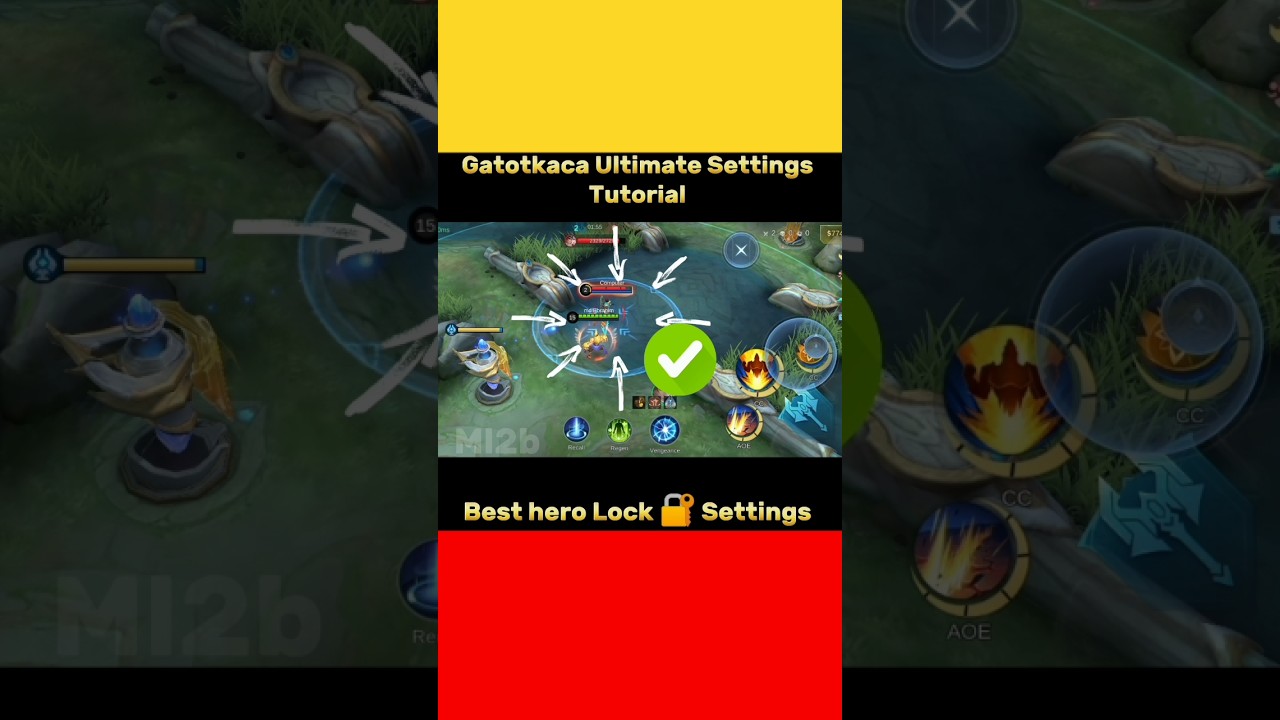 Gatotkaca Ultimate Settings Tutorial Mobile legends #ml2b #mlbb #gatotkaca #tutorial #shorts