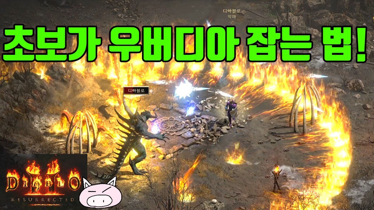 디아블로2레저렉션 디린이 초보일때 우버디아를 만났다면!! 이렇게 잡으세요!!