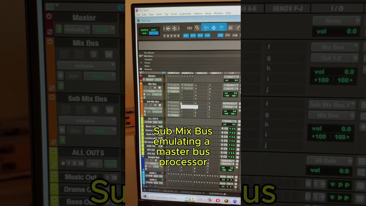 Setting up a mix template in pro tools! 1/3 #protoolstips #mixingtips #mixingengineer #protools