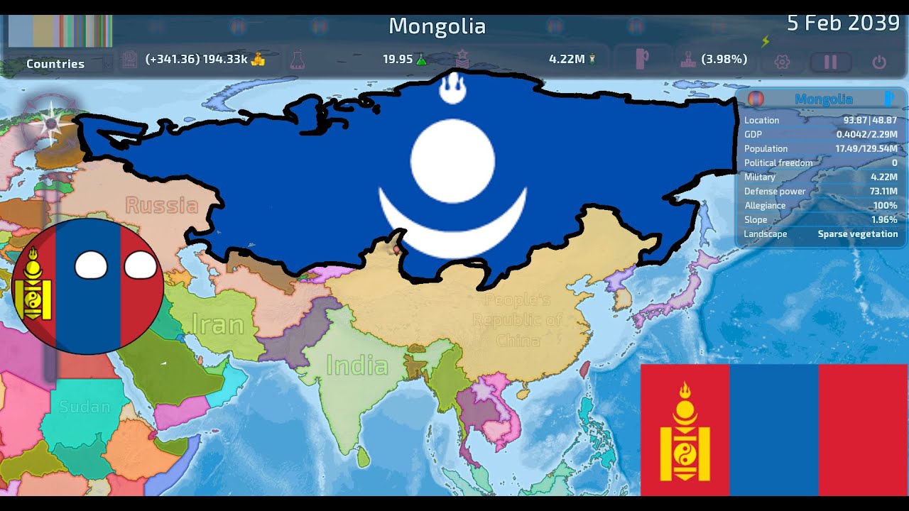 Re-Creating the Mongolian Empire (Dummynation)